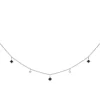 18ct White Gold Sapphire and Diamond Necklace