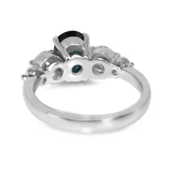 18ct White Gold Sapphire and Diamond 5 Stone Ring