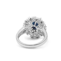 18ct White Gold Sapphire and Diamond Ring