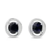 14ct White Gold Sapphire Stud Earrings