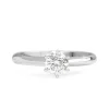 18ct White Gold Solitaire Diamond Ring