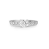 18ct White Gold Solitaire Diamond Ring