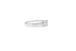 18ct White Gold Solitaire Diamond Ring