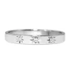 18ct White Gold Star Set Diamond Band Ring