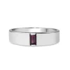 18ct White Gold Tourmaline Band Ring