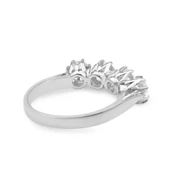 18ct White Gold Victorian 4 Stone Diamond Ring