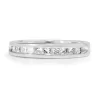 14ct White Gold Vintage Channel Set Diamond Band