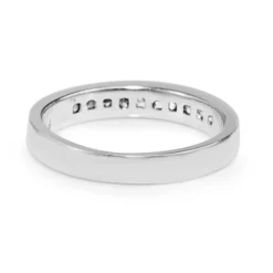 14ct White Gold Vintage Channel Set Diamond Band