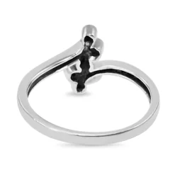 9ct White Gold Vintage Cluster Ring