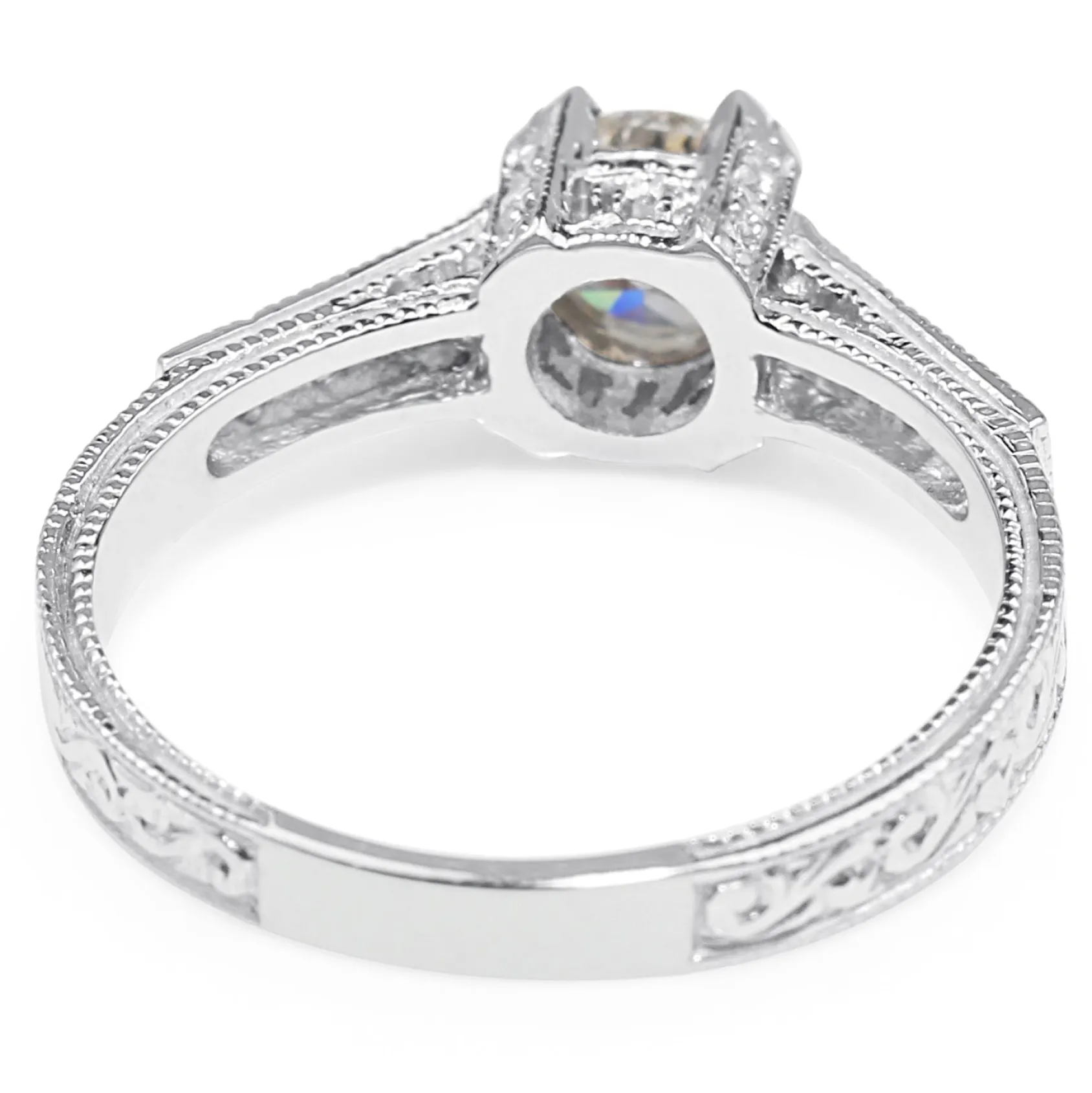 18ct White Gold Vintage Diamond Ring