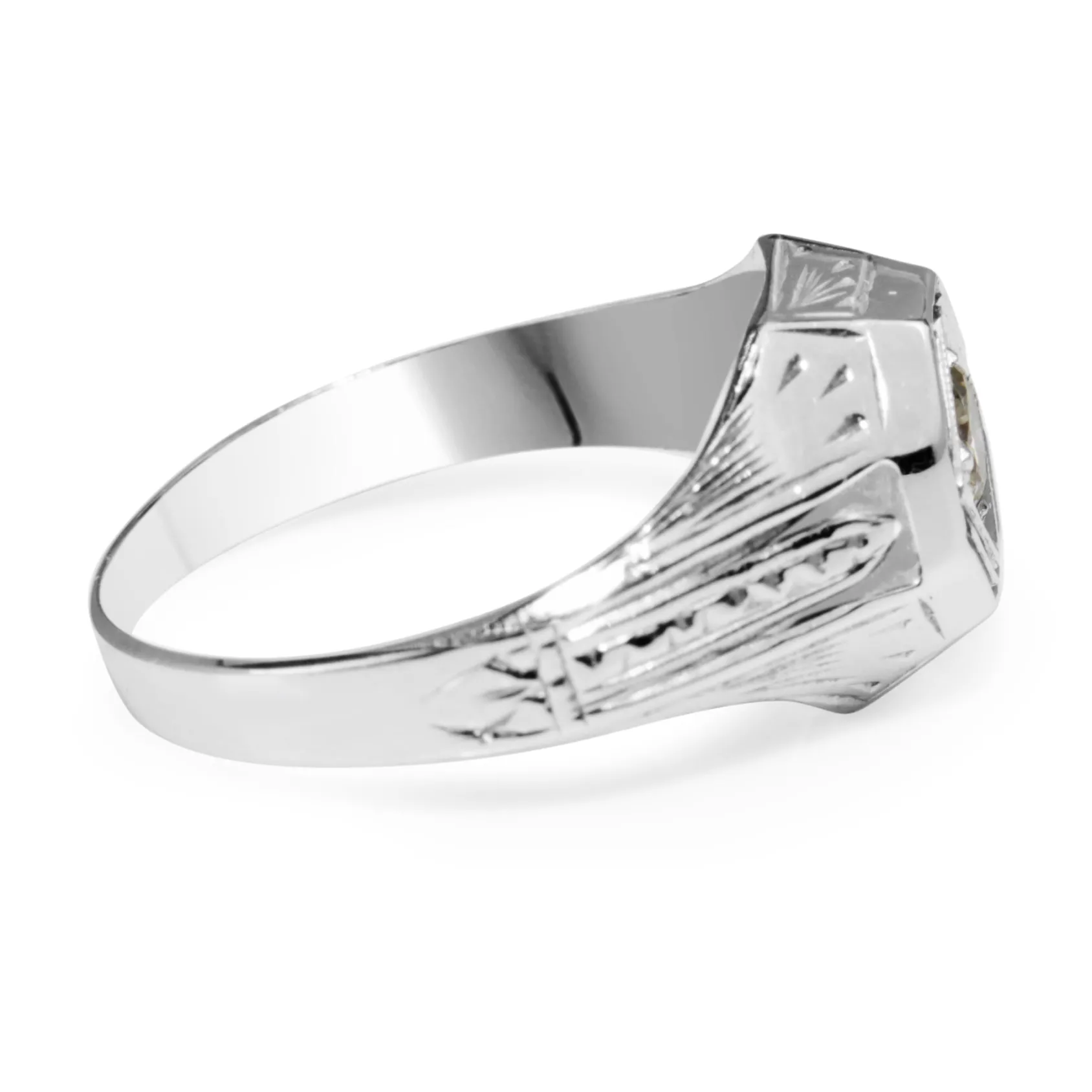 18ct White Gold Vintage Diamond Ring