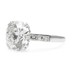 18ct White Gold Vintage Old Cut Diamond Solitaire Ring