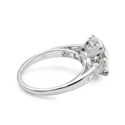 18ct White Gold Vintage Old Cut Diamond Solitaire Ring