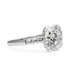 18ct White Gold Vintage Old Cut Diamond Solitaire Ring