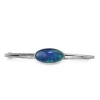 18ct White Gold Vintage Opal Triplet Brooch