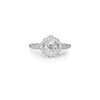18ct White Gold Vintage Style Diamond Ring