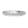 18ct White Gold Vintage Style Diamond Band