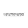 18ct White Gold Vintage Style Diamond Band