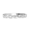 9ct White Gold Vintage Style Diamond Band