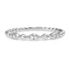 9ct White Gold Vintage Style Diamond Band
