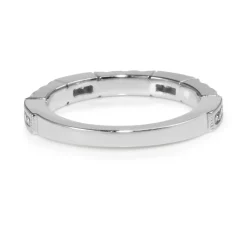18ct White Gold Vintage Style Diamond Band