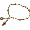 15ct Yellow and Rose Gold Antique Acorn Bracelet