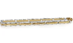 18ct Yellow and White Gold Fancy Link Bracelet