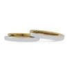 18ct Yellow and White Gold Hoop Earrings