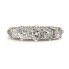 18ct Yellow and White Gold Antique 5 Stone Diamond Ring