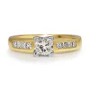 18ct Yellow and White Gold Princess Cut Diamond Ring