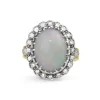 18ct Yellow and White Gold Opal and Diamond Vintage Ring