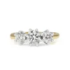 18ct Yellow and White Gold 3 Stone Diamond Ring