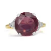 18ct Yellow and White Gold Treated Ruby and Diamond Ring