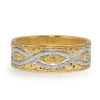 18ct Yellow and White Gold Vintage Band