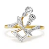 18ct Yellow and White Gold Art Nouveau Old Cut Diamond Ring
