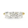 18ct Yellow and White Gold 3 Stone Diamond Ring