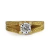 18ct Yellow and White Gold Illusion Set Diamond Solitaire Ring