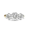 18ct Yellow and White Gold 3 Stone Diamond Ring