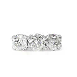 18ct Yellow and White Gold 3.00ct 3 Stone Diamond Ring