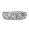 18ct Yellow and White Gold Deco Style 5 Stone Diamond Ring
