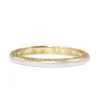 18ct Yellow and White Gold Engraved Vintage Band Ring