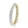 18ct Yellow and White Gold All Round Diamond Eternity Band Ring