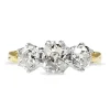 18ct Yellow and White Gold Antique Style Old Cut Diamond 3 Stone Ring