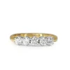 18ct Yellow and White Gold Vintage Style 5 Stone Diamond Ring