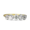 18ct Yellow and White Gold Antique Old Cut 5 Stone Diamond Ring