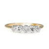 18ct Yellow and White Gold Antique Old Cut 5 Stone Diamond Ring