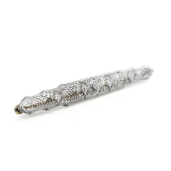 14ct Yellow and White Gold Filigree Art Deco Old Cut Diamond Brooch