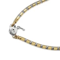18ct Yellow and White Gold Bracelet