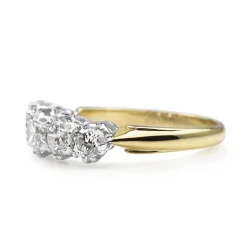 18ct Yellow and White Gold Victorian Style 5 Stone Ring
