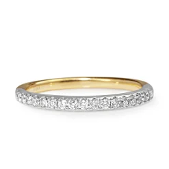 18ct Yellow and White Gold .20ct Diamond Band